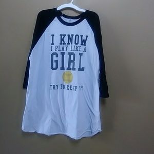 Long sleeved softball shirt